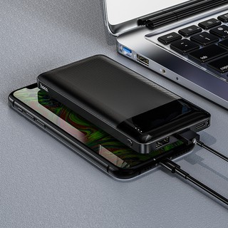 Cục Sạc DP Hoco J72 Easy travel 10000mAh 2 cổng Input/Output max 2A (Đen)