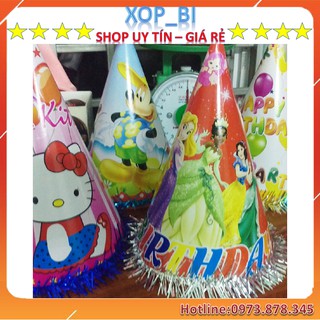 Combo 100 mũ sinh nhật loại Trung-Hàng chuẩn, đẹp