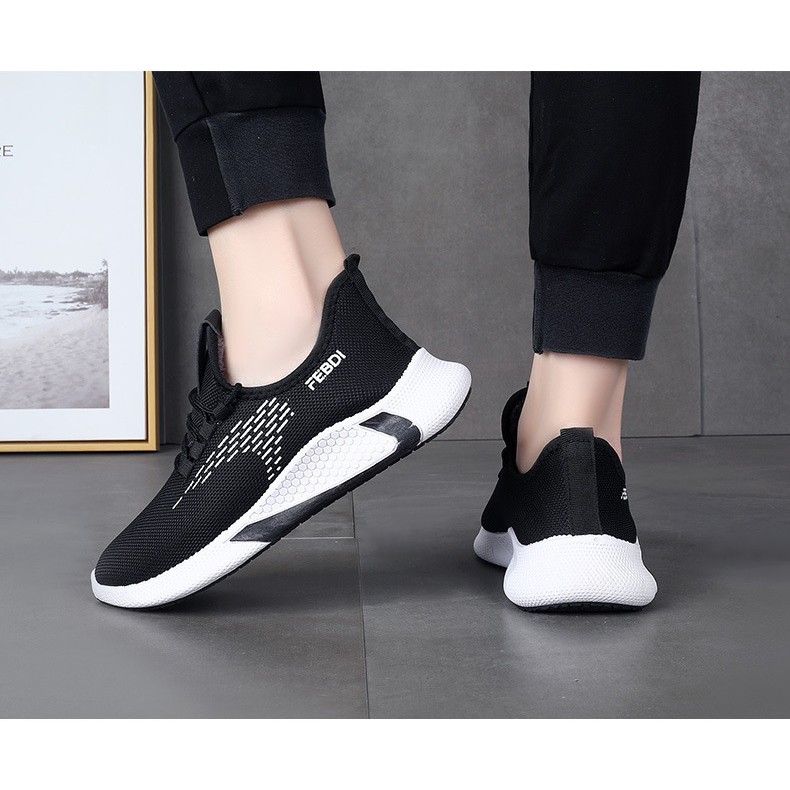 Giày Sneaker Nam F.Dl Cổ Chun Co Dãn Cực Tốt Đế Bót Siêu Êm