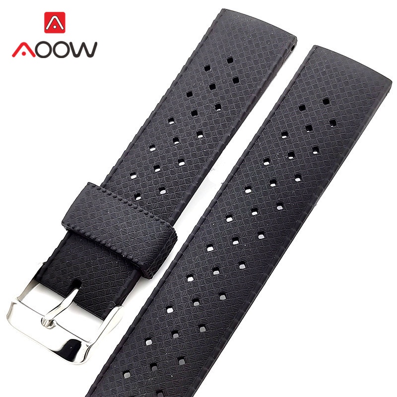 Dây Đeo Đồng Hồ Thể Thao Bằng Silicon Mềm 20mm 22mm Chống Thấm Nước Dành Cho Seiko SRP777J1