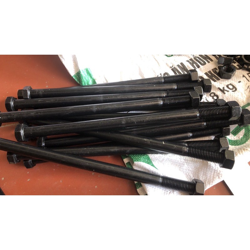 Bulong bộ M18 (dài20cm ,thép 8.8đen )