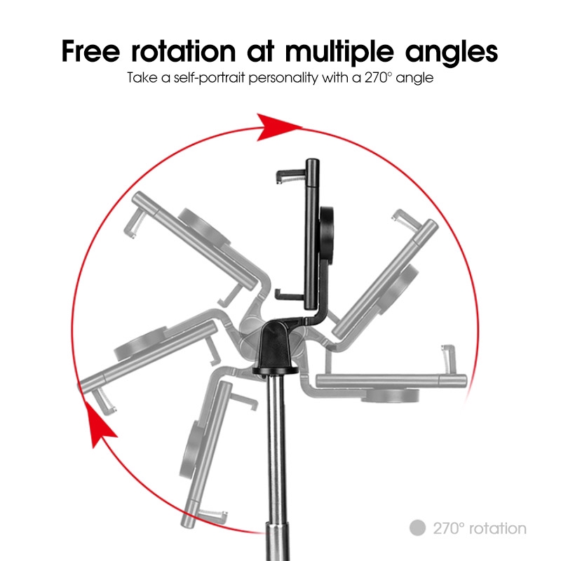 Gậy chụp ảnh tự sướng kết nối Bluetooth với gương soi HD | BigBuy360 - bigbuy360.vn