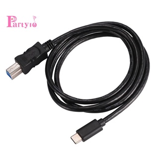 Micro-usb 3.1 type c male to standard type b usb 3.0 male data cable for new macbook 12 inch, tablet, and other type-c devices