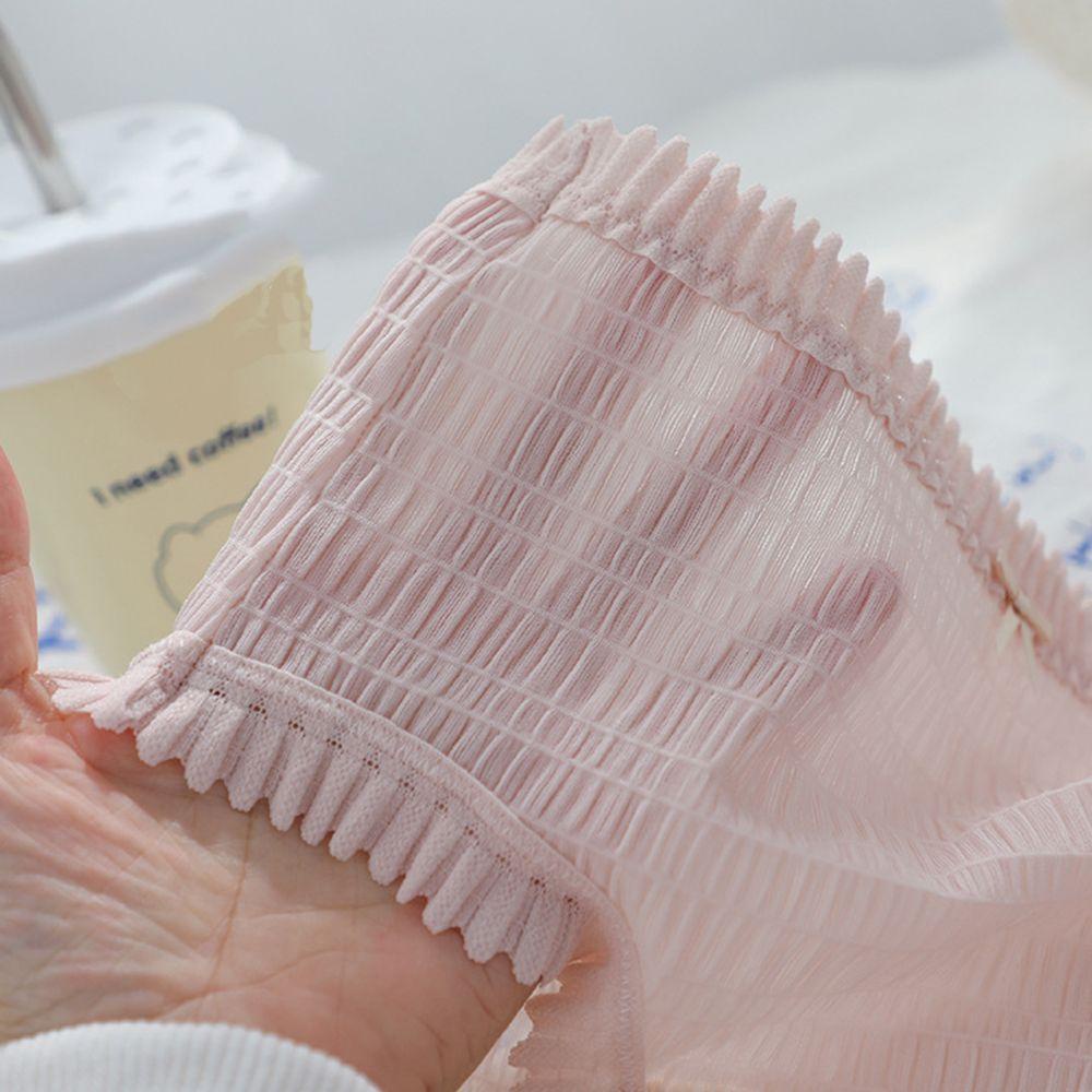 SOMEDAYZL Quần Lót Lụa Nylon Đính Nơ Thoáng Khí Thoải Mái Cho Nữ