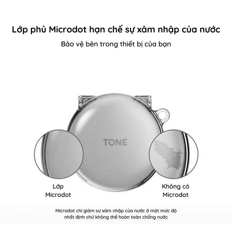 Case ốp tai nghe LG Tone Free ( FN4 / FN6 / FN7 ) - Clear case - Hãng AscarKorea