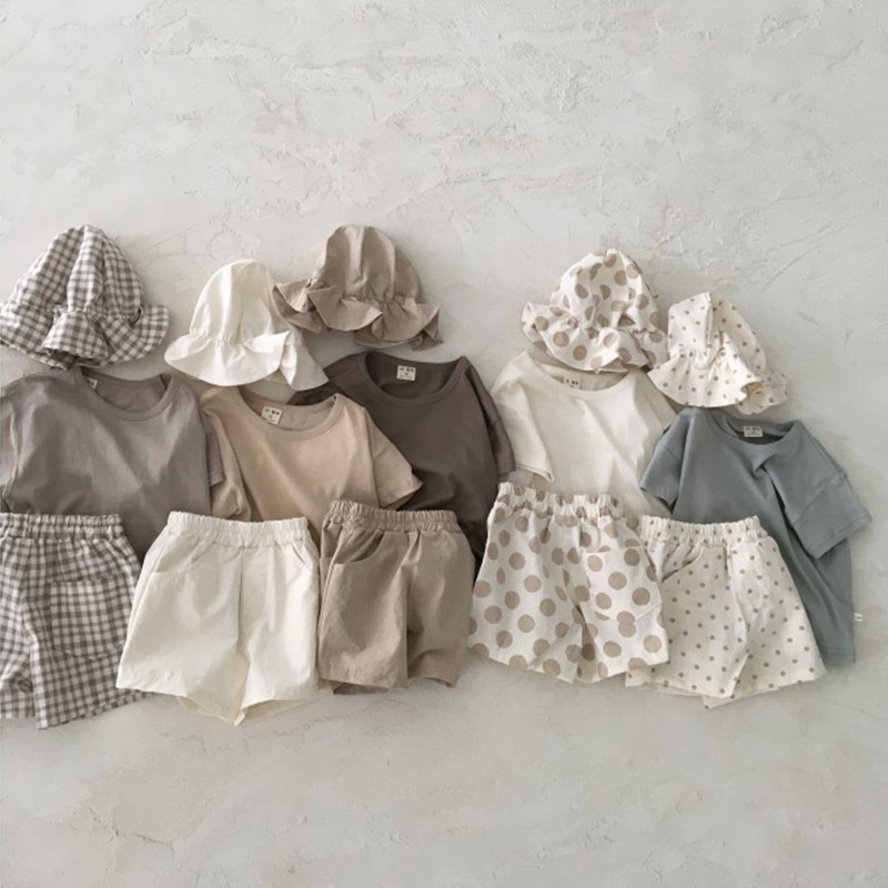 Quần Short Cotton Lanh Họa Tiết Chấm Bi Phong Cách Hàn Quốc Thời Trang Mùa Hè Cho Bé