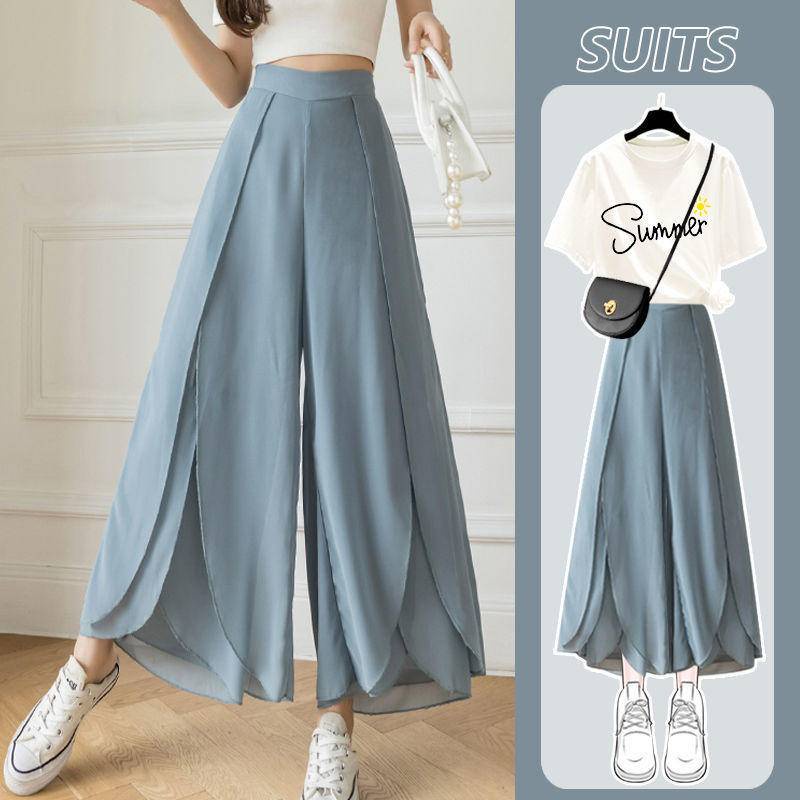 Set Áo Thun Trắng Ngắn Tay + Chân Váy size Lớn Thời Trang Mùa Hè Mới Cho Nữ