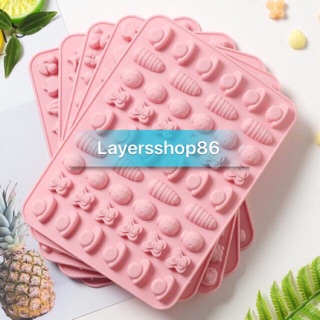 Combo khuôn silicon làm kẹo dẻo, chip chip hình sâu bướm + 50g bột gelatin tặng kèm ống bơm