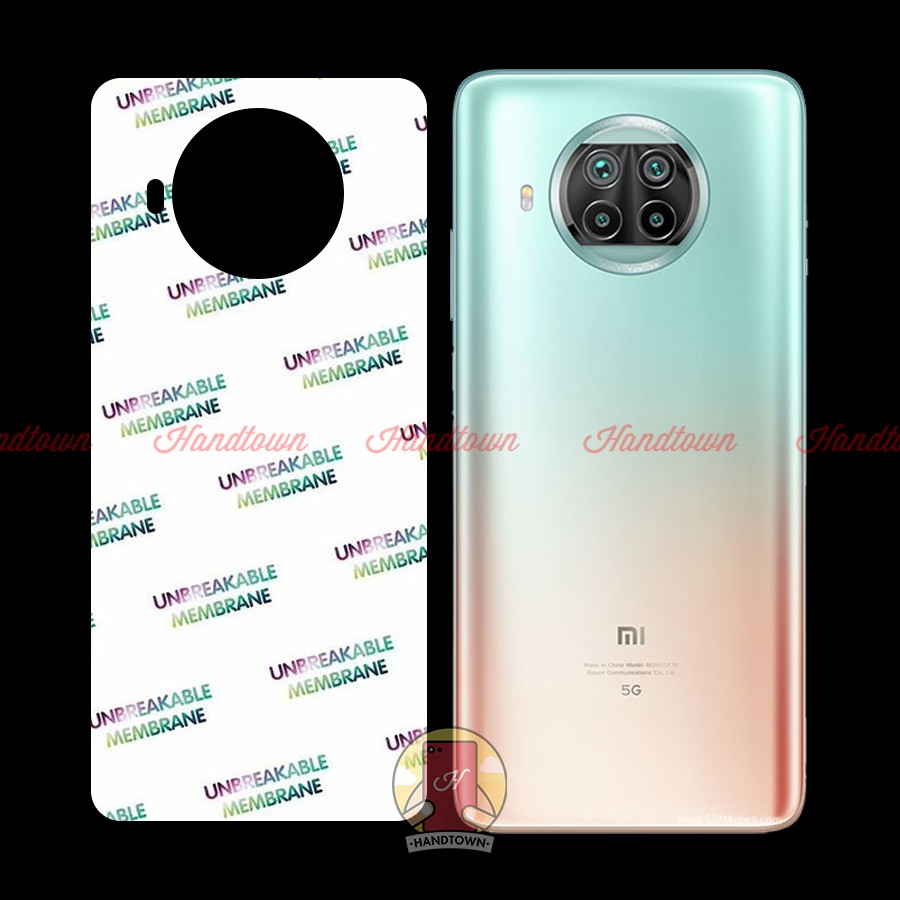 Dán PPF Mặt Lưng Xiaomi Redmi Note 9 Pro 5G Kính Cường Lực Dẻo Vân Cá Sấu / Hiệu Ứng Cầu Vồng / Trong Suốt Chống Va Đập