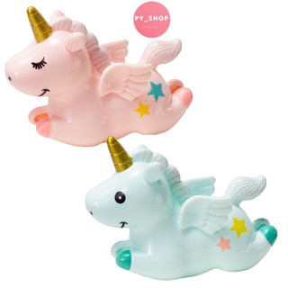 Ngựa uni 1 sừng bay trang trí bánh kem, ngựa có cánh