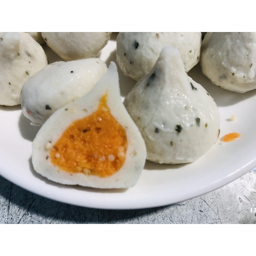 500g bánh bao hải sản nhân trứng cá hồi CB