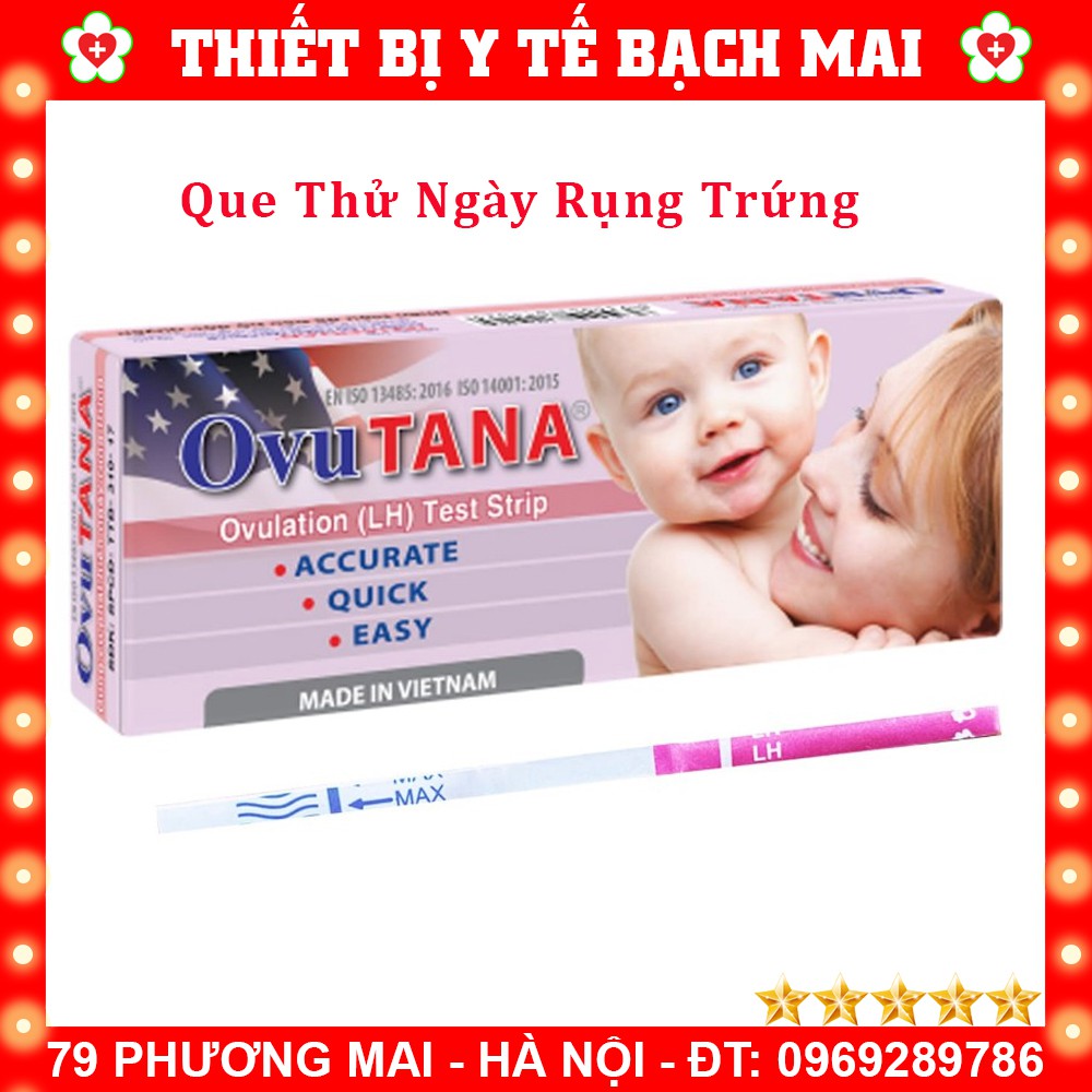 [Combo HỘP 12] QUE THỬ NGÀY RỤNG TRỨNG OVUTANA