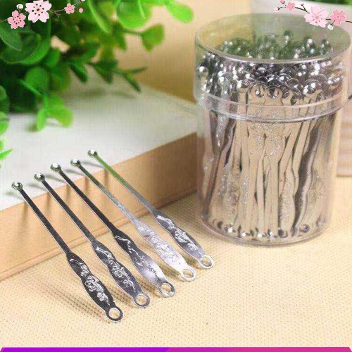 Dụng cụ lấy ráy tai bằng thép có lỗ gắn móc khóa