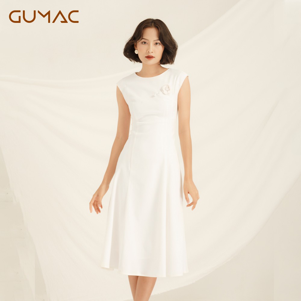 Đầm vai liền phụ kiện DA807 GUMAC