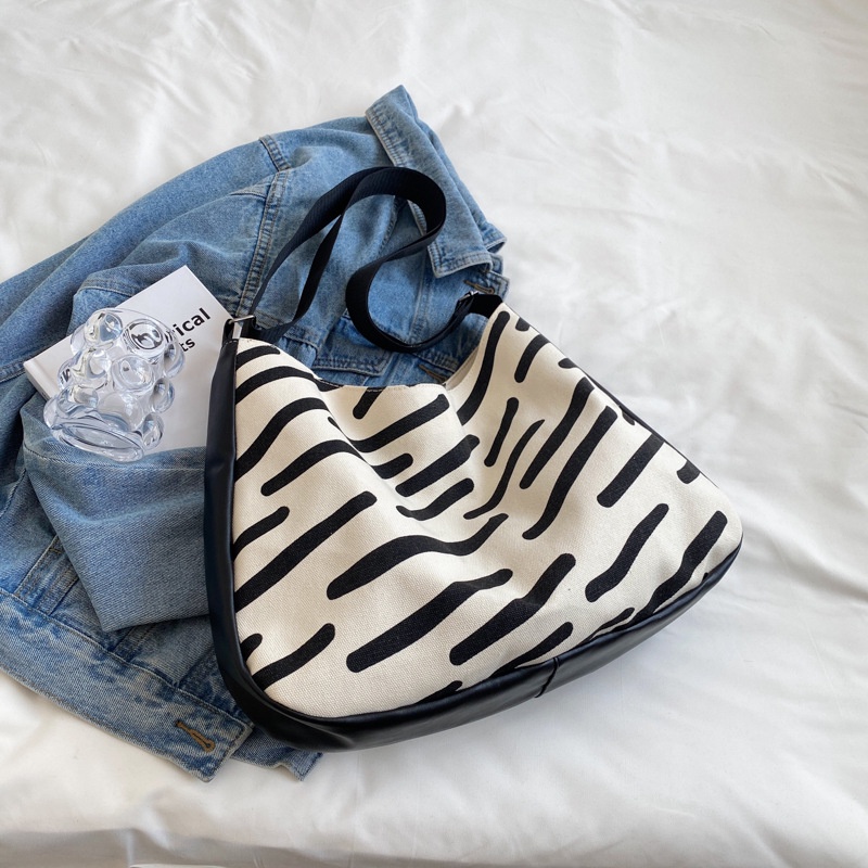 Túi Tote Đeo Vai Bằng Vải Bạt Sức Chứa Lớn Thời Trang Mùa Hè Hàng Mới Dành Cho Bạn Nữ 2022