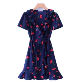 Đầm cherry bèo đắp tà