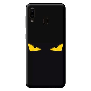 Ốp Lưng Samsung A20 - Mắt Vàng Nền Đen