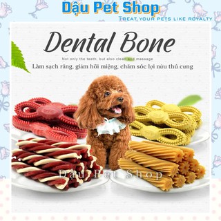 [Mã PETMS09 hoàn 8% đơn 199K] Xương gặm Dental Bone sạch răng, thơm miệng cho chó