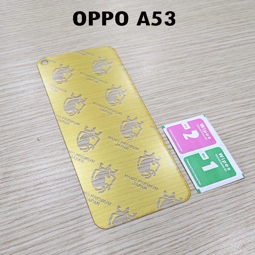 Dán cường lực Nano màn hình Oppo A53