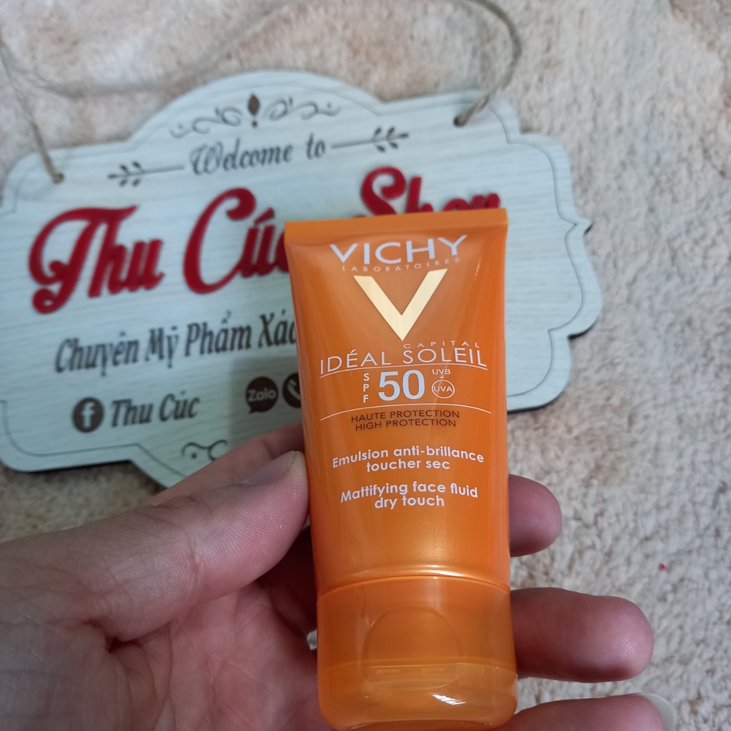 Kem chống nắng Vichy SPF50 không gây nhờn rít [HÀNG CHÍNH HÃNG PHÁP]