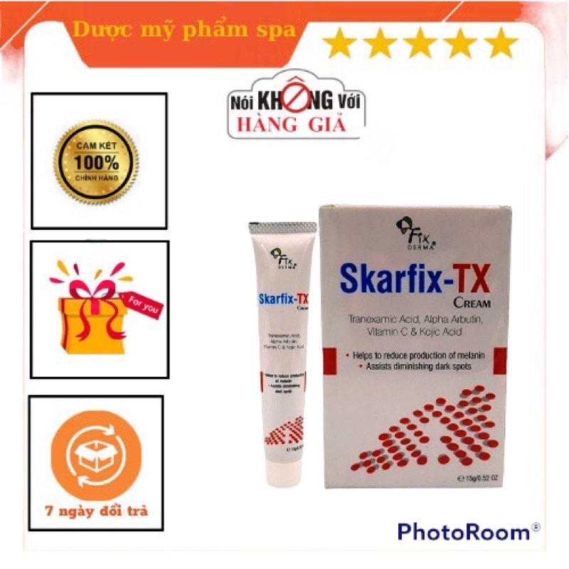 Kem duong da giảm nám ,tàn nhang,giảm thâm mụn đỏ,thâm mụn đen,da tối màu Fixderma Skarfix TX 15g DƯỢC MỸ PHẨM SPA