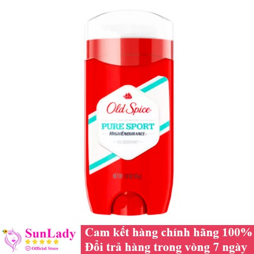 Lăn khử mùi nam cao cấp dạng sáp của Mỹ Old Spice Pure Sport High Endurance 85g