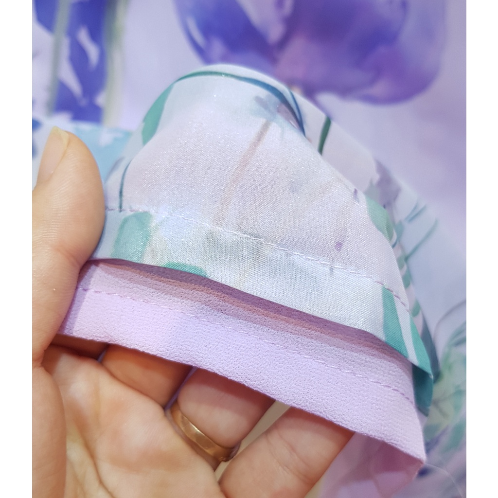 Áo dài chơi tết màu tím cà, áo 4 tà voan tơ óng | BigBuy360 - bigbuy360.vn