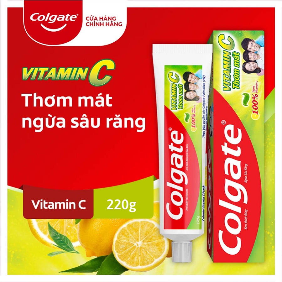 Kem Đánh Răng Colgate Vitamin C 170g