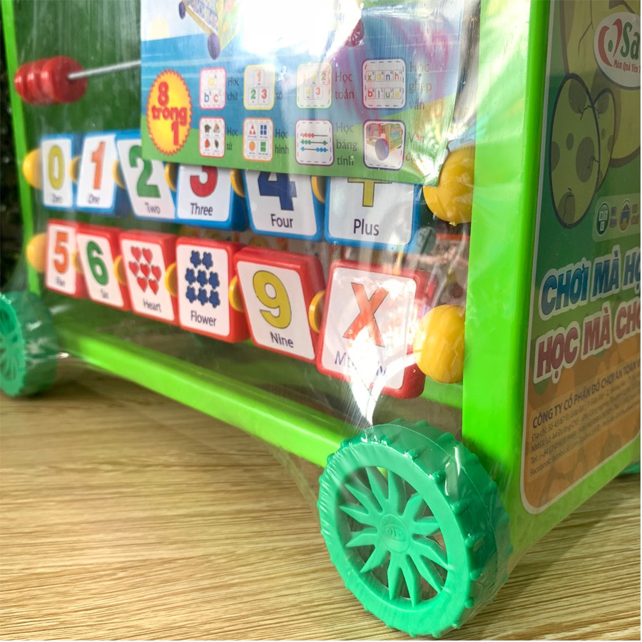 Đồ Chơi Kệ Học Chữ Và Số Đa Năng Khủng Long Dino Tặng Bộ Thẻ Học Ngẫu Nhiên Cho Bé