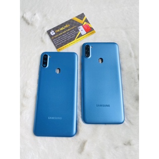 ￼Bộ vỏ Samsung A11 (bộ gồm lưng,sườn,nút bấm,kính camera)