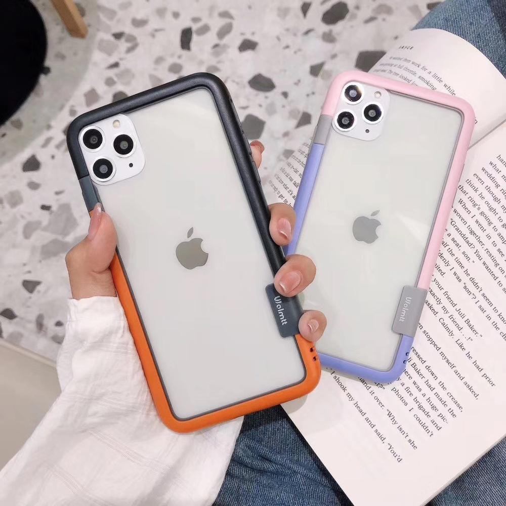 Ốp điện thoại dạng khung chống sốc phong cách cao cấp cho iPhone 6 7 8 iPhone X Xs Xr 7 8 Plus