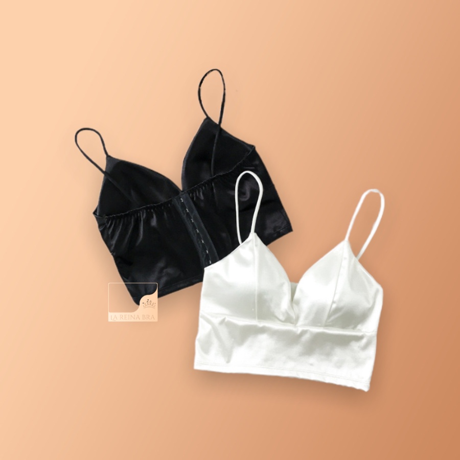 ÁO bralette lụa satin bản to LA REINA BRA - LRAB027 thiết kế cùng 8 móc cài chắc chắn, phong cách quyến rũ gợi cảm