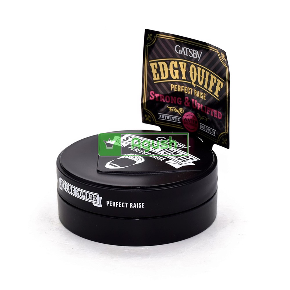 Pomade gốc nước vuốt tạo kiểu tóc Gatsby Styling Pomade Perfect Raise Hair Gel Waterbased 75g bóng giữ nếp hương hoa quả