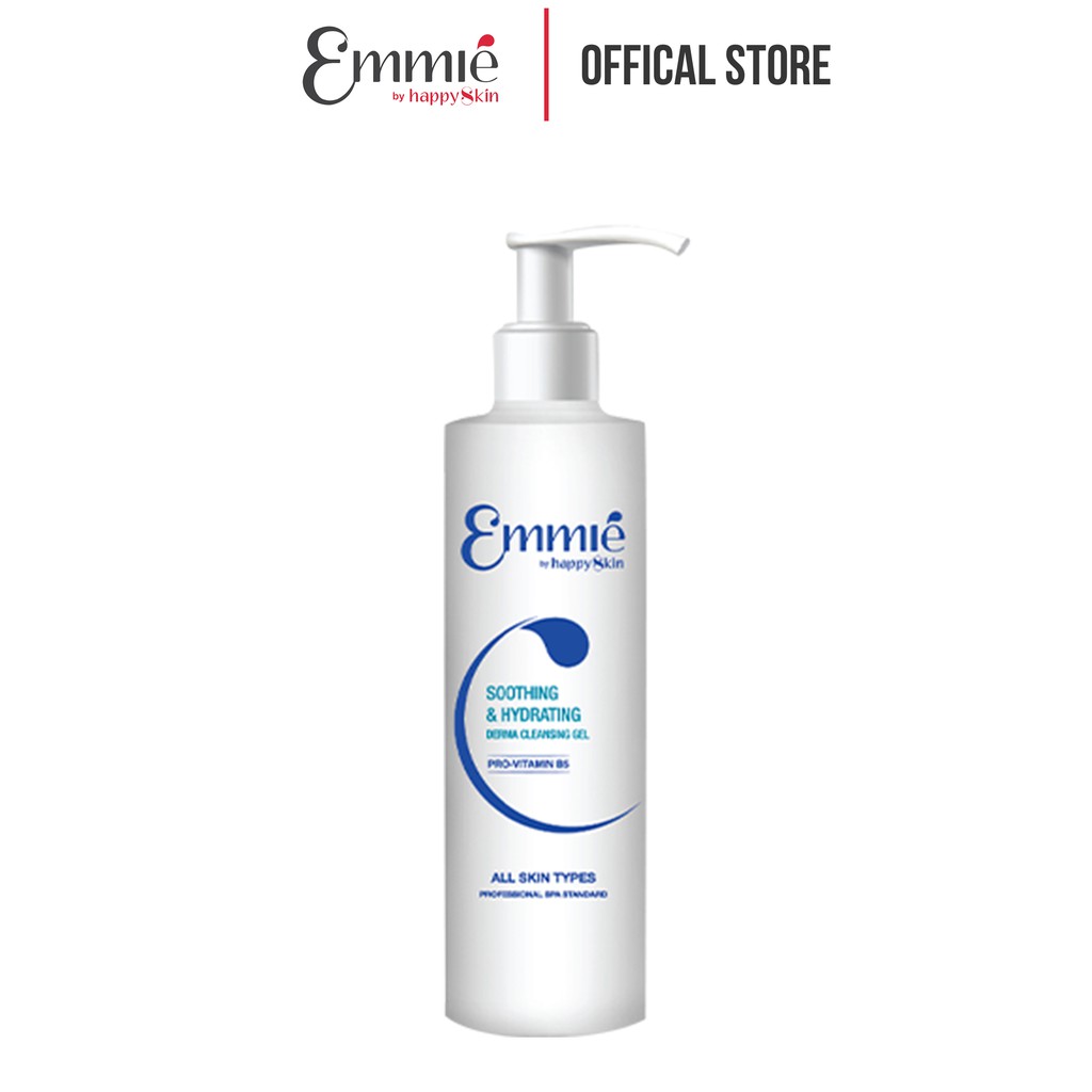 Gel Rửa Mặt Dịu Nhẹ và Cấp Ẩm Sâu - Emmié by Happy Skin Soothing & Hydrating Derma Cleansing Gel 180ml
