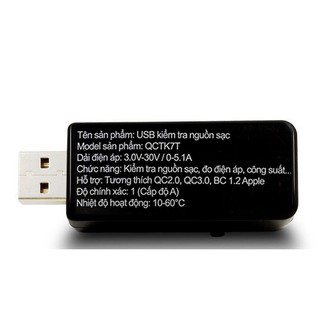 Bộ dòng, điện áp USB Tester QCT