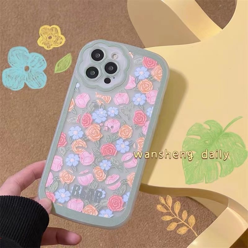 Ốp Điện Thoại Silicon Mềm Trong Suốt Họa Tiết Hoa Đơn Giản Cho IPhone 11 12 13 Pro Max X XR XS Max 7 8 Plus