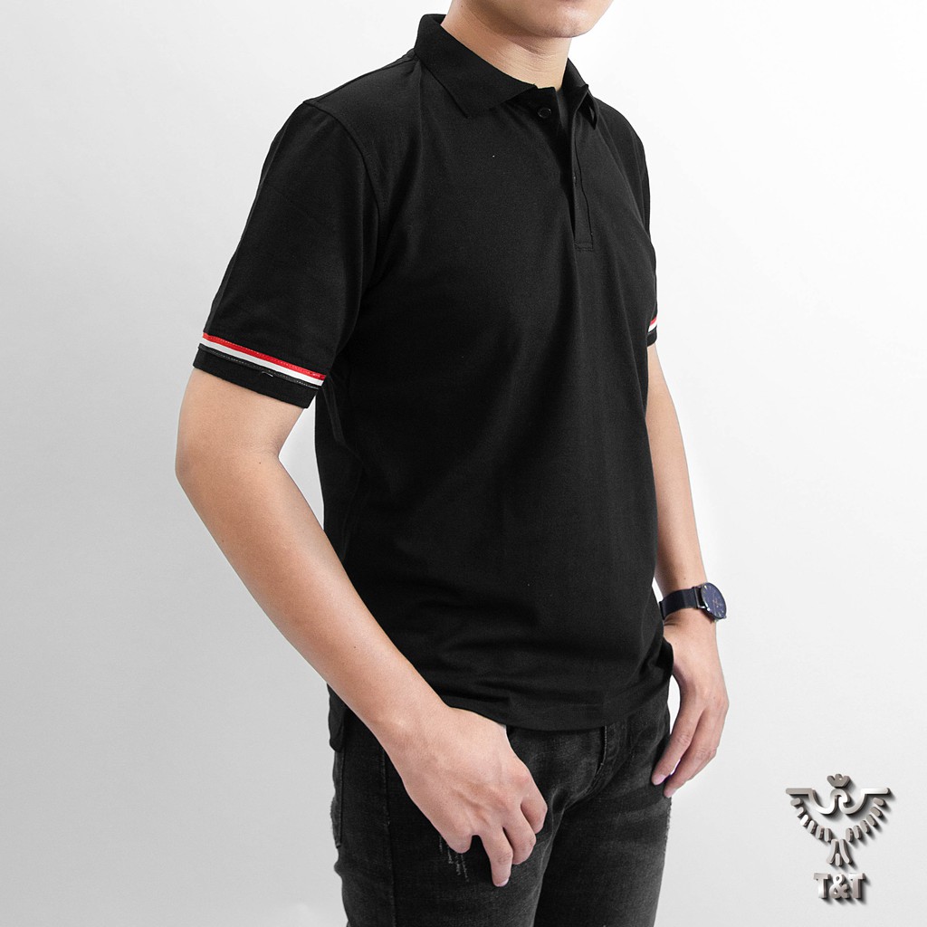 Áo thun nam áo polo nam có cổ cộc tay chất cotton co dãn thoáng mát dáng đẹp PL203