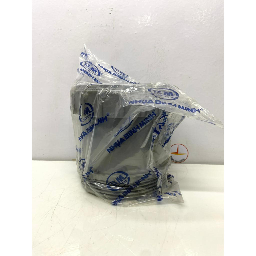 Bít xả ren ngoài/Male threaded clean out phi 168 nhựa PVC Bình Minh_BXRN168