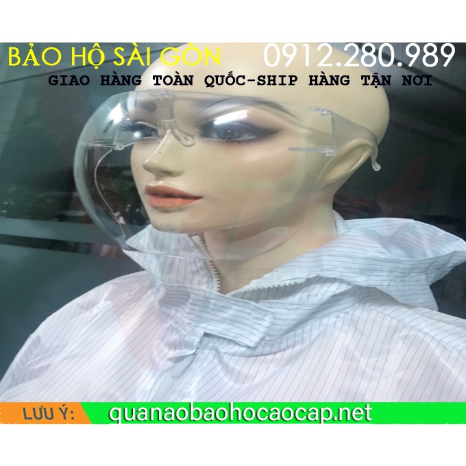 Kính Bảo Hộ Che Full Mặt, Kính Chống Giọt Bắn, Chống Bụi An Toàn Tuyệt Đối