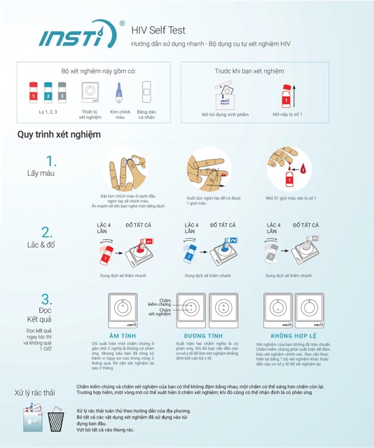 [ Hỏa Tốc ]{HD:2022} BỘ TEST HIV INSTI (xét nghiệm HIV tại nhà)