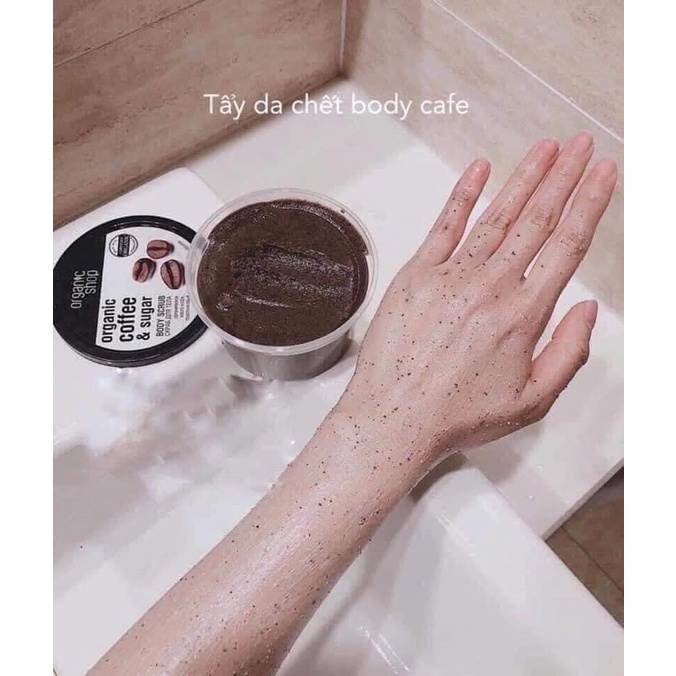 Tẩy da chết body Organic Shop Scrub các vị