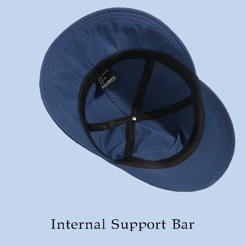 Mũ chống nắng hai vành leo núi chống thấm nước ngoài trời nhanh khô Mũ xô có khóa màu rắn