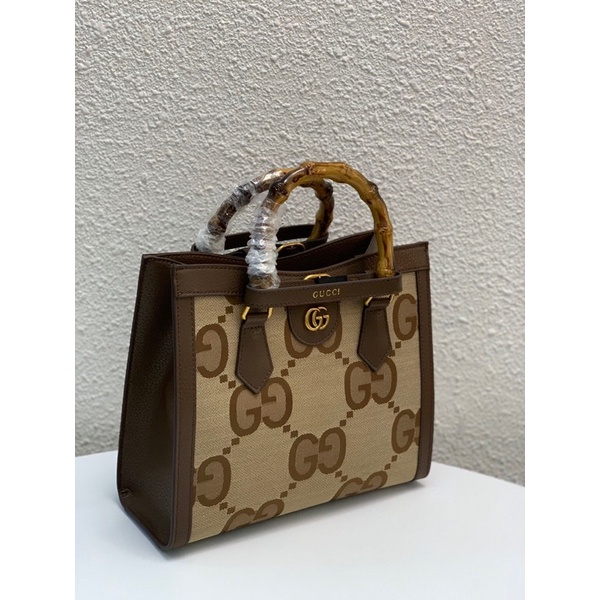 Túi xách nữ thời trang quai gỗ thương hiệu Gucci GC cao cấp da thật