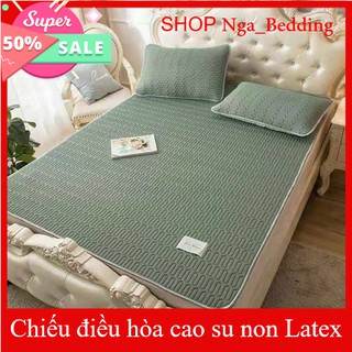 Chiếu Điều Hoà  LaTex ⚡TẶNG 2 VỎ GỐI⚡ chiếu cao su non nằm mềm mại, mát lạnh