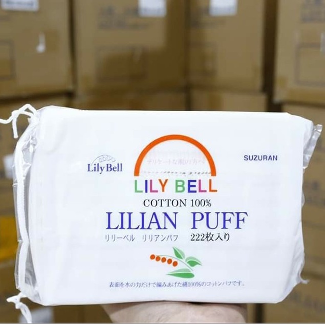 [ HÀNG CHÍNH HÃNG] Bông Tẩy Trang Lily Bell Suzuran Nhật 222 Miếng