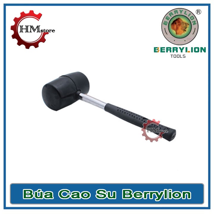 Búa cao su cán sắt Berrylion 500g 300g 700g - Búa đầu cao su