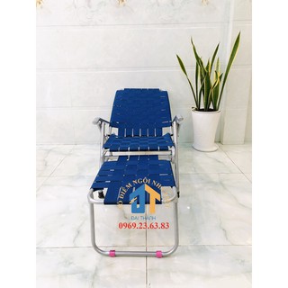 Ghế bố xếp dây dù khung sắt - GX08