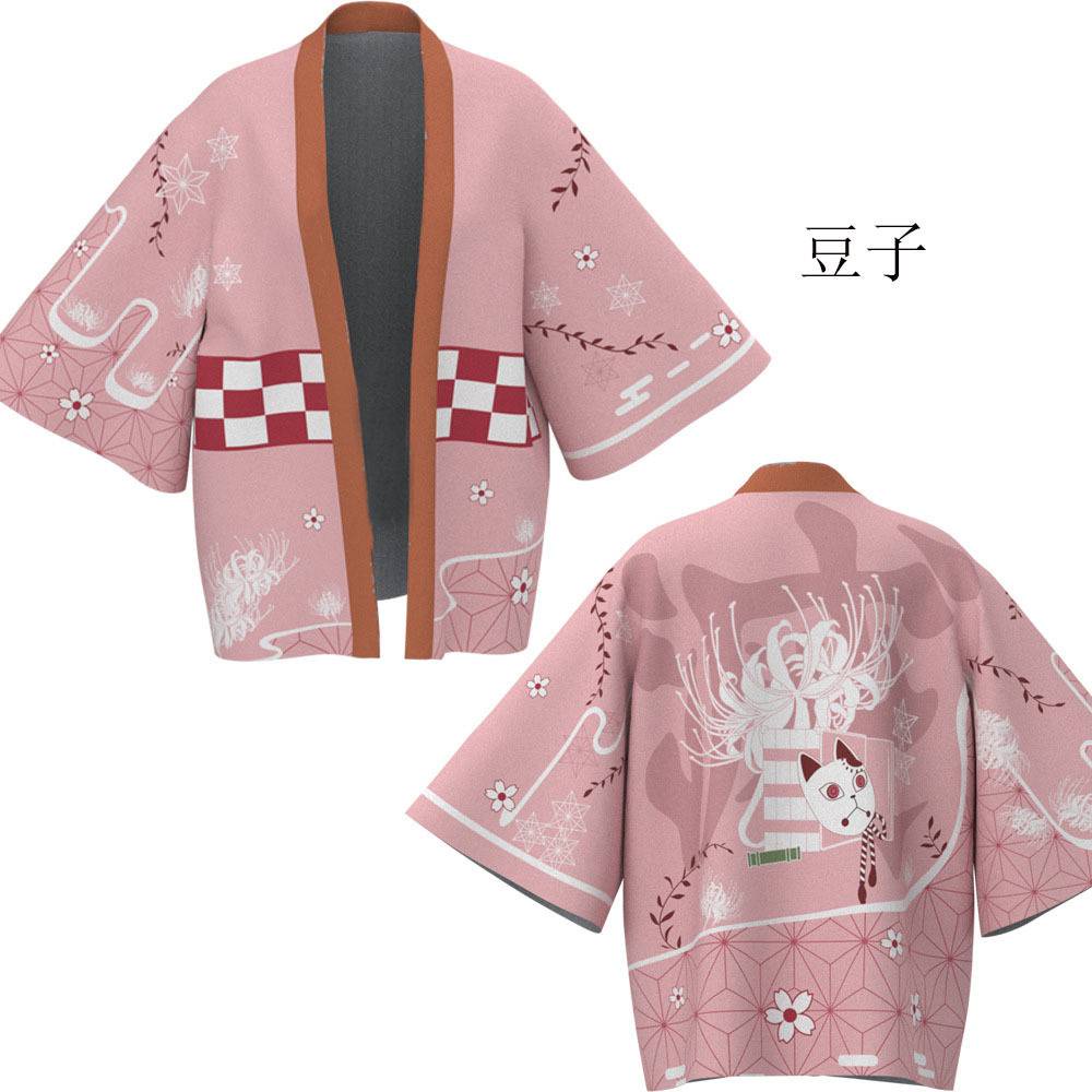 Áo Khoác Kimono Tay Dài Hóa Trang Nhân Vật Haori Anime Demon Slayer Tanjiro Zenitsu Plus Size