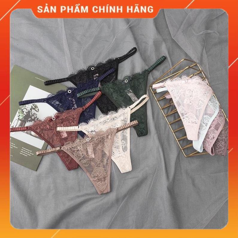 Quần Lót Nữ Ren Lọt Khe Sexy Chun Hông Gợi Cảm Ôm Dáng Tạo Đường Cong Quyến Rũ 8001