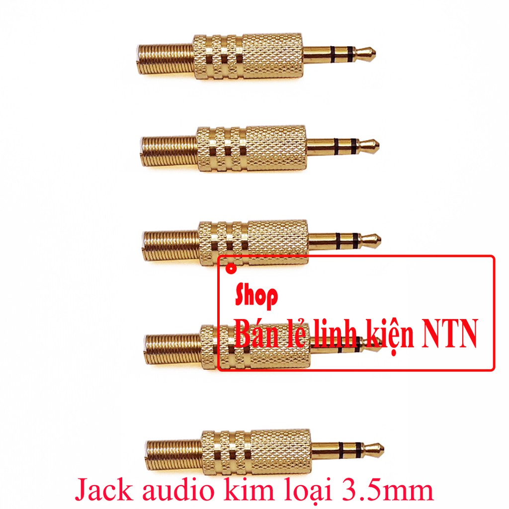 Jack cắm audio kim loại 3.5mm